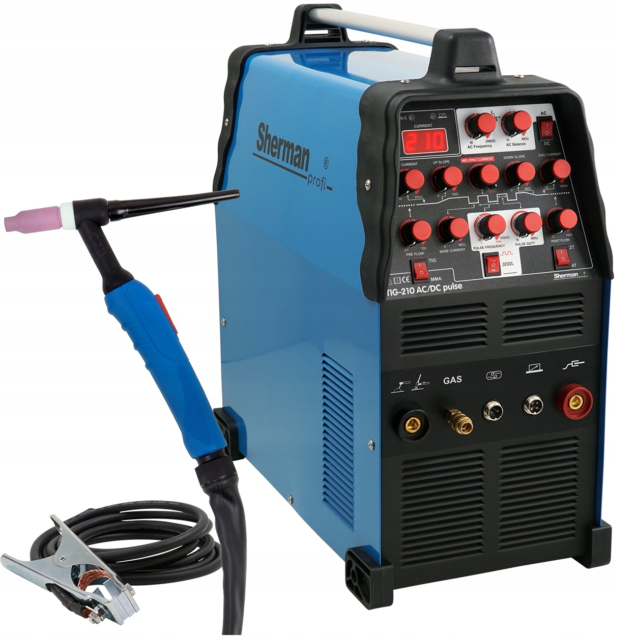 

Spawarka Tig 210 Ac/dc Puls Hf Mma Igbt 200A