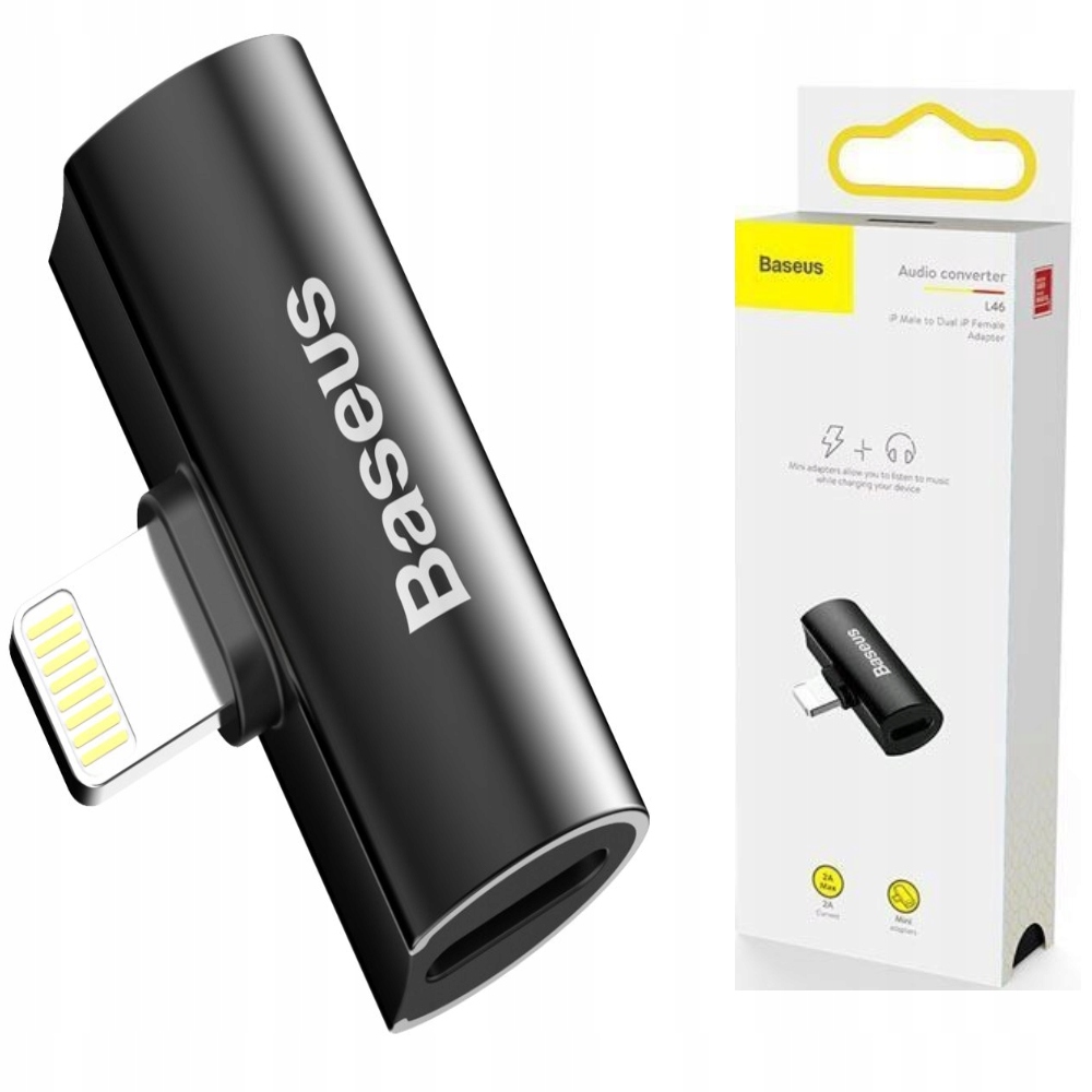

Baseus Adapter Przejściówka 2x do Iphone Lightning