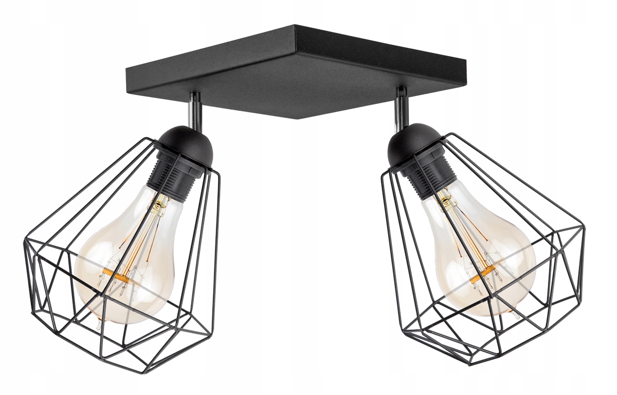 

Sufitowa Lampa Wisząca Diament Loft Edison Retro