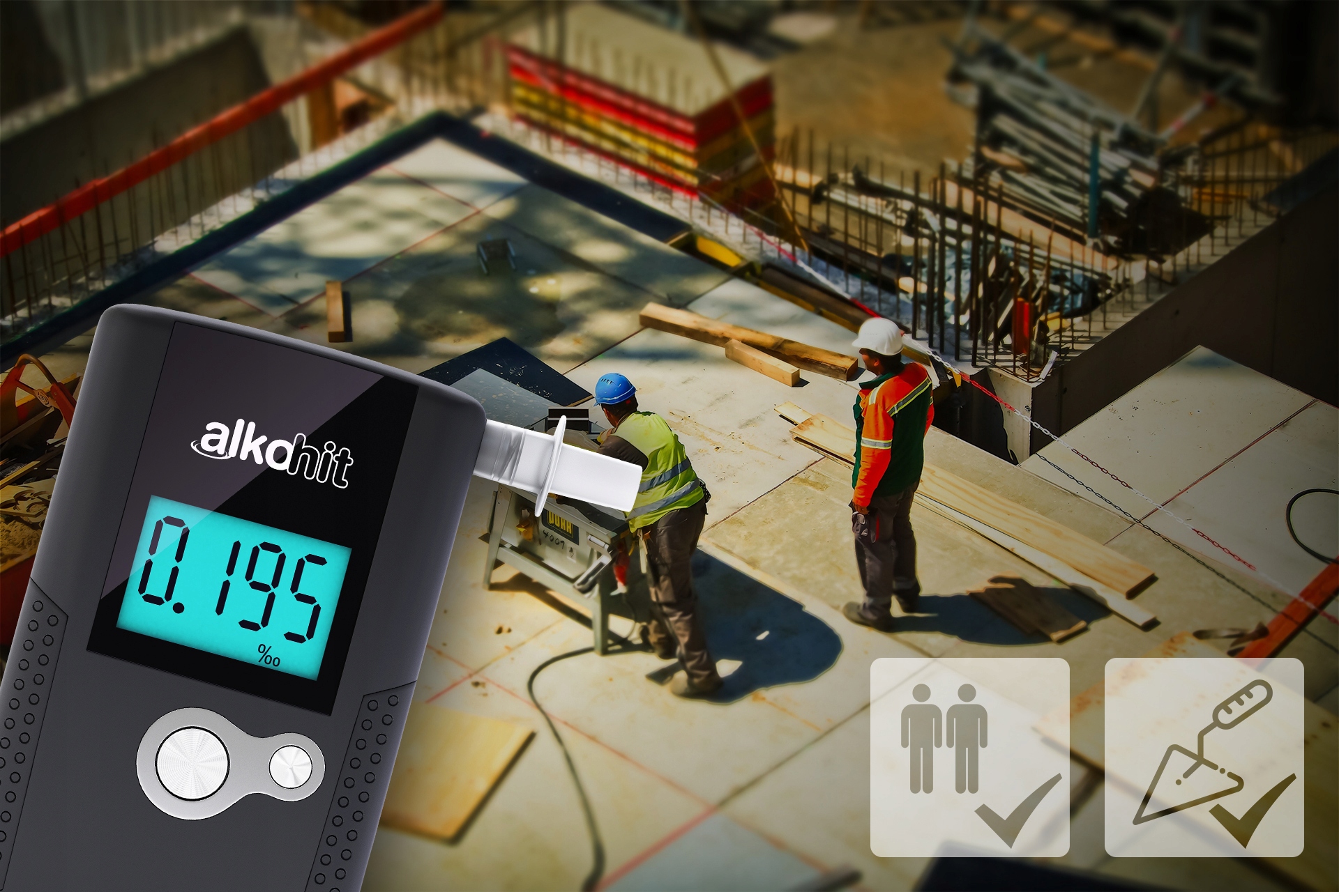 Alkomat ALKOHIT X5 elektrochemiczny do Auta GW 2l Measurement Resolution 0 001