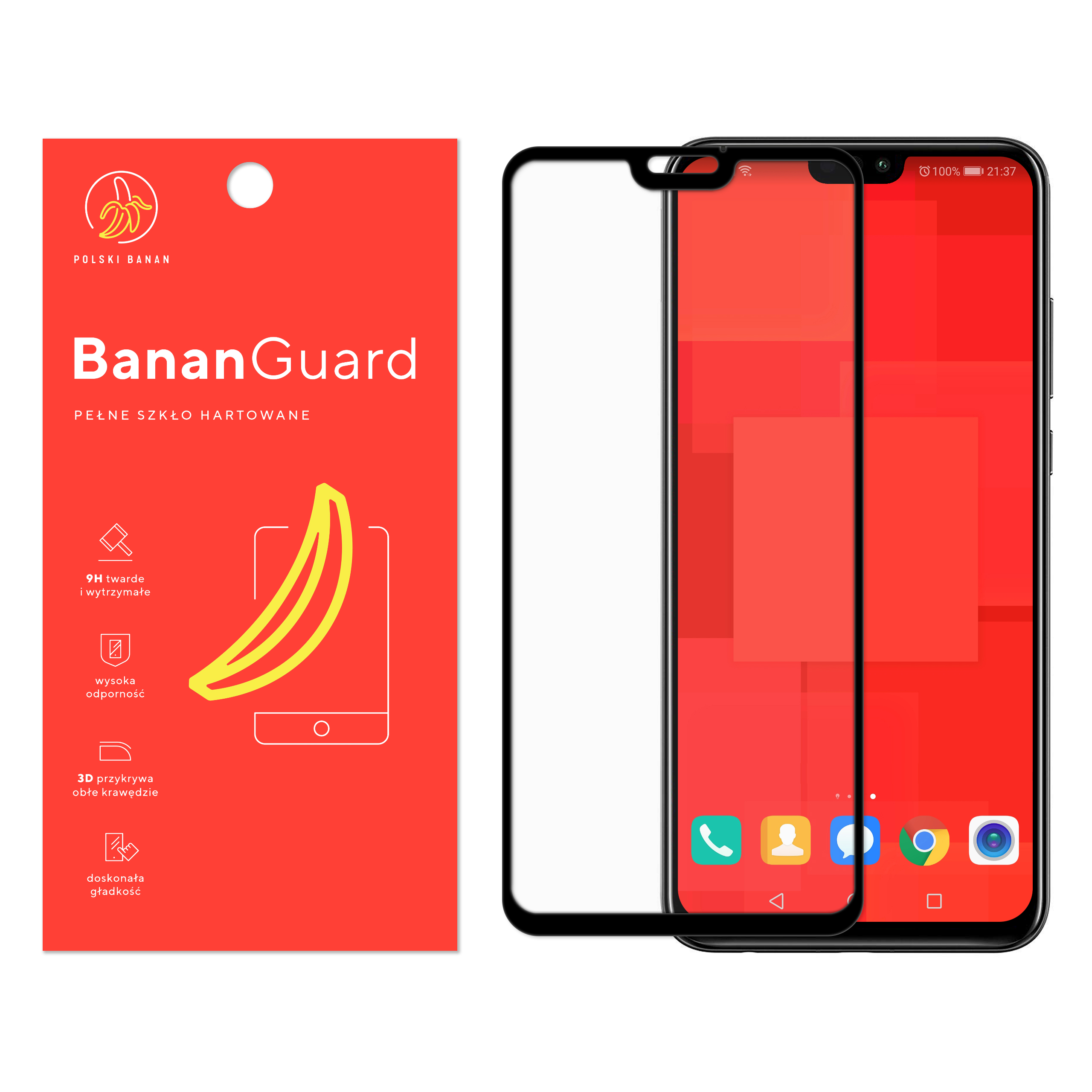 

Szkło Hartowane 3D Polski Banan do Huawei Honor 8X
