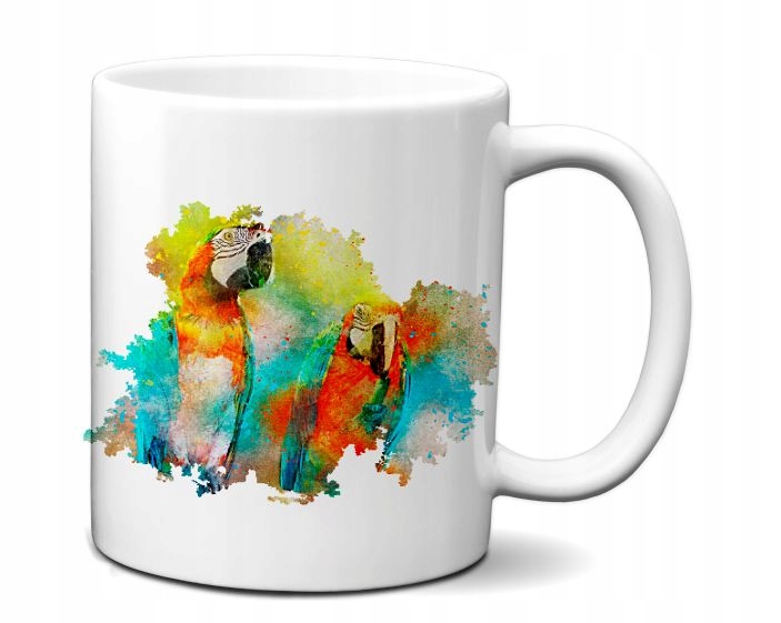 

Kubek 300ml Akwarele Art Animal Wild v65 Papugi