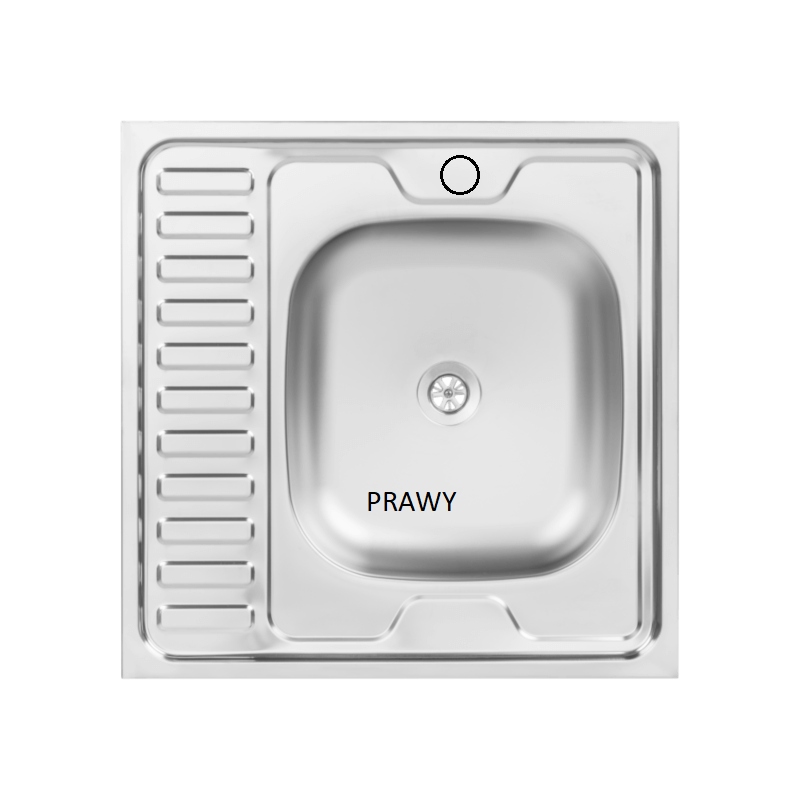 ZLEWOZMYWAK STALOWY NAKŁADANY 60x60 SOLIDNA STAL Kod producenta SK6 013T