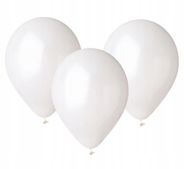 

balony Białe Ślub 25 szt duże Pastelowe