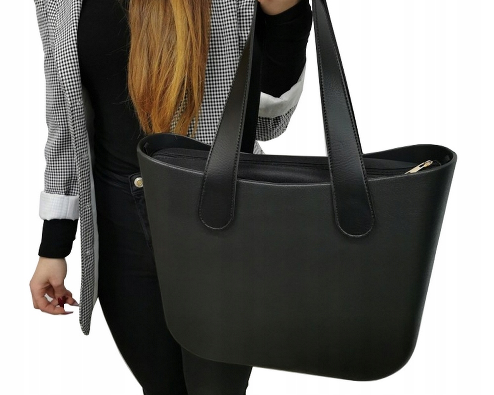 

Torebka Damska z Jelly Bag Shopper na ramię czarna