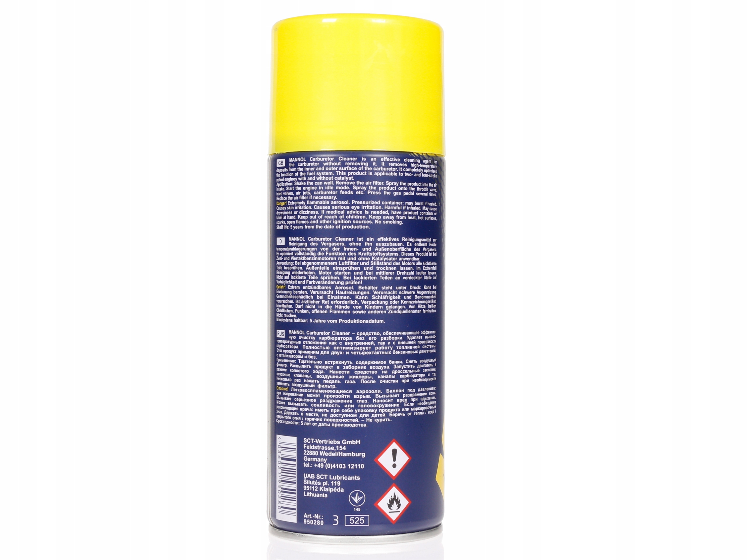 Preparat do czyszczenia gaźników przepustnic wtrysków EGR spray 400ml Producent SCT Germany