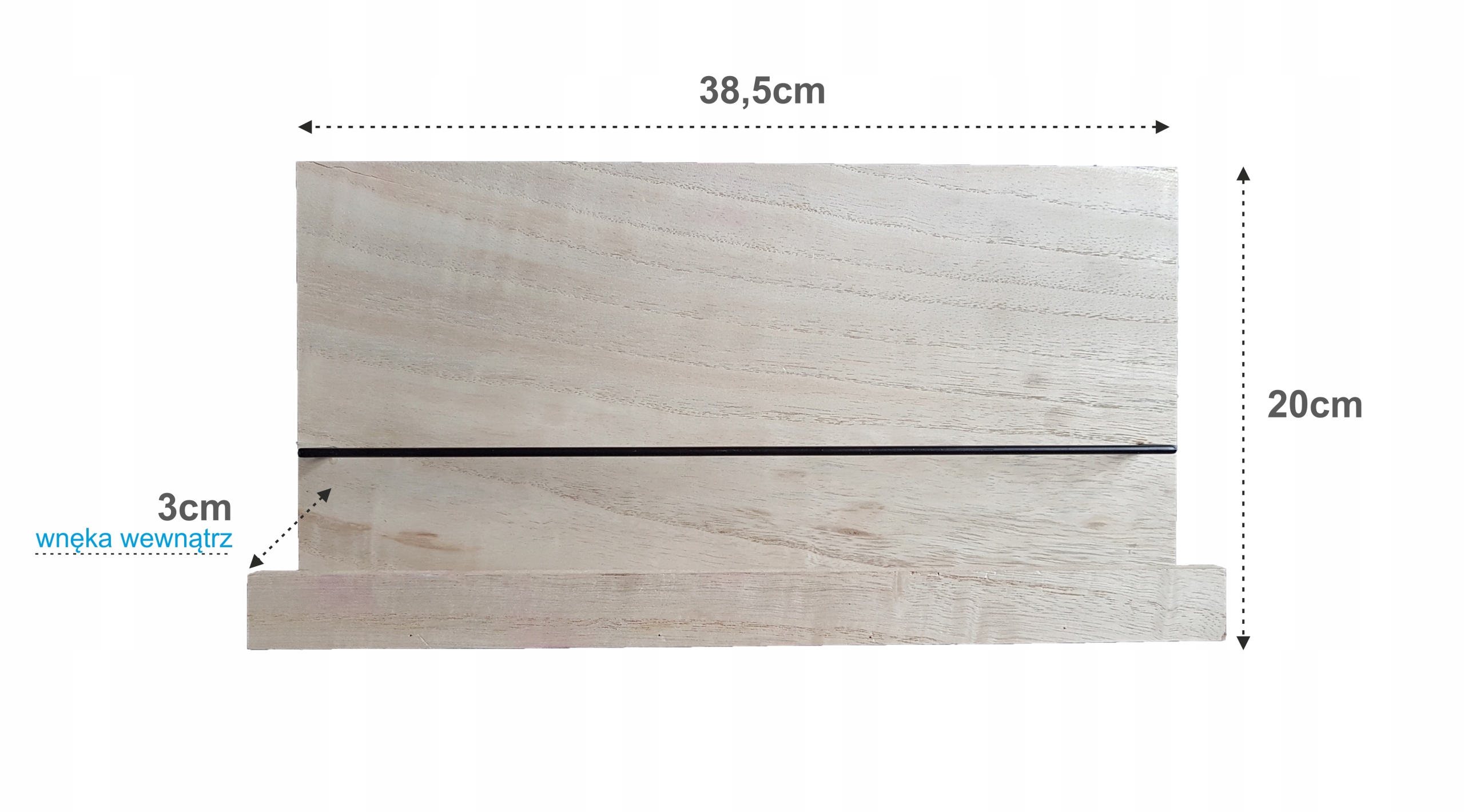 PÓŁKA WISZĄCA ŚCIENNA OZDOBNA INDUSTRIALNA METAL Marka inna