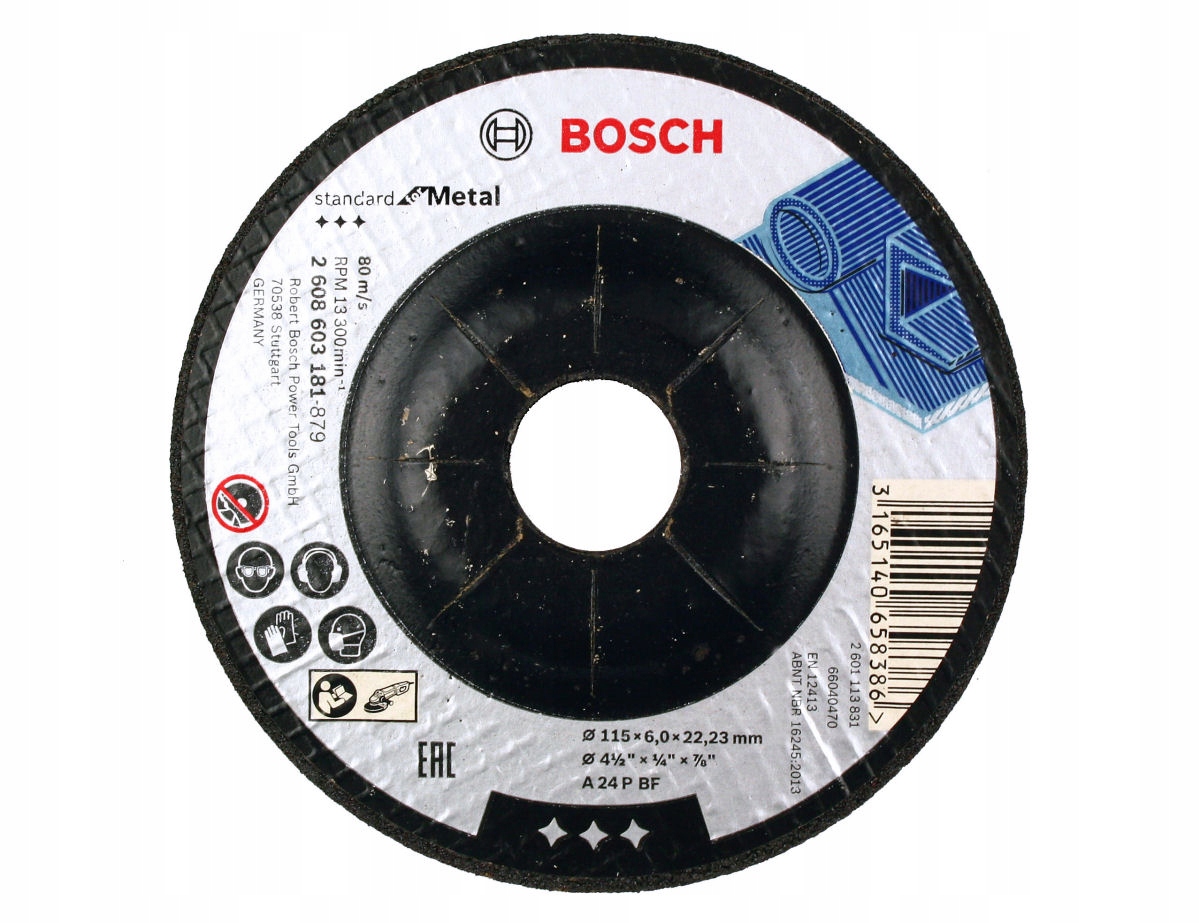 

Bosch Tarcza Korundowa do szlifow. stali 115/6,0mm