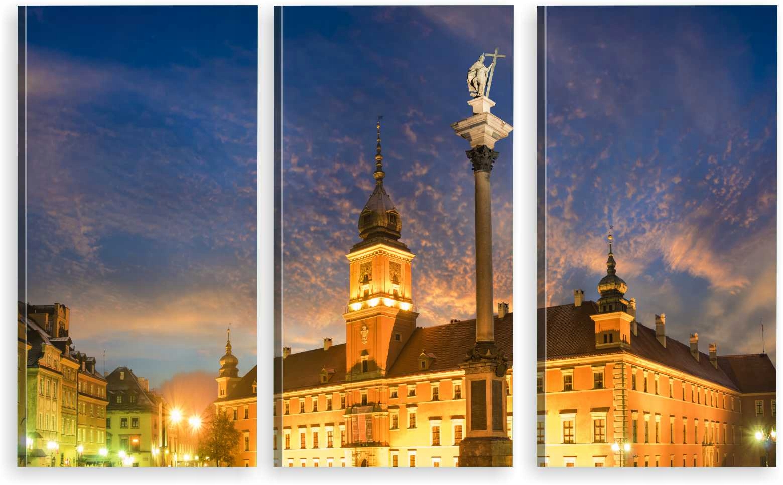 

Tryptyk Obraz Na Ścianę Warszawa Nocą 980 Wzorów