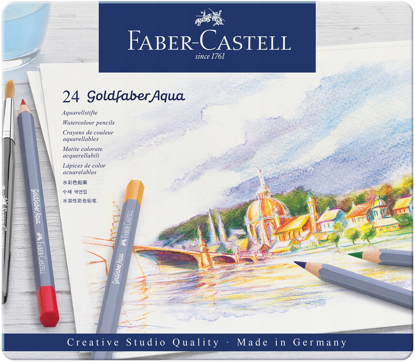 Pastelky akvarelové Goldfaber 24 kol. Faber Castell