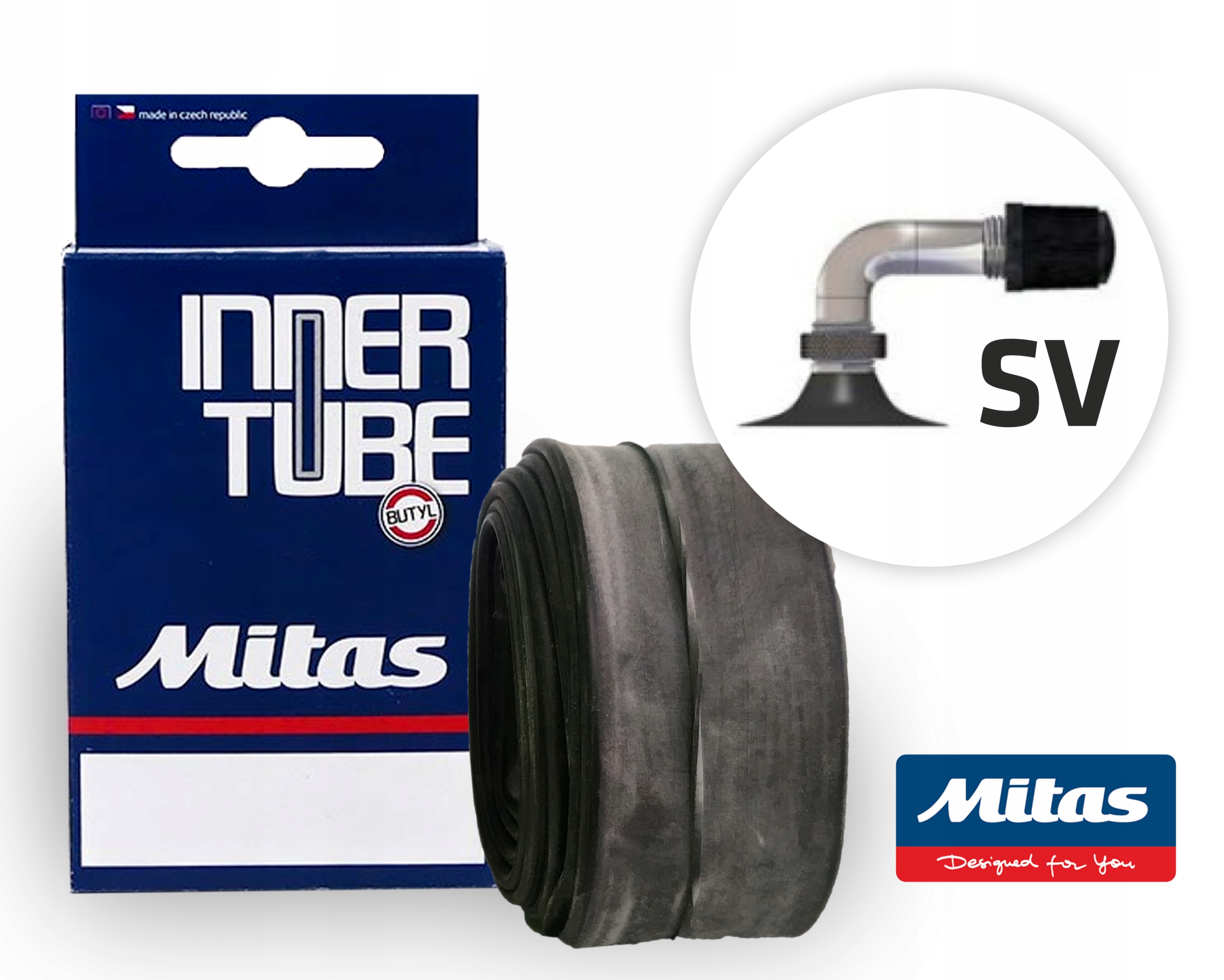 

Dętka Mitas SV90/45 12 1/2 x1,75-2,45 (47/62-203)