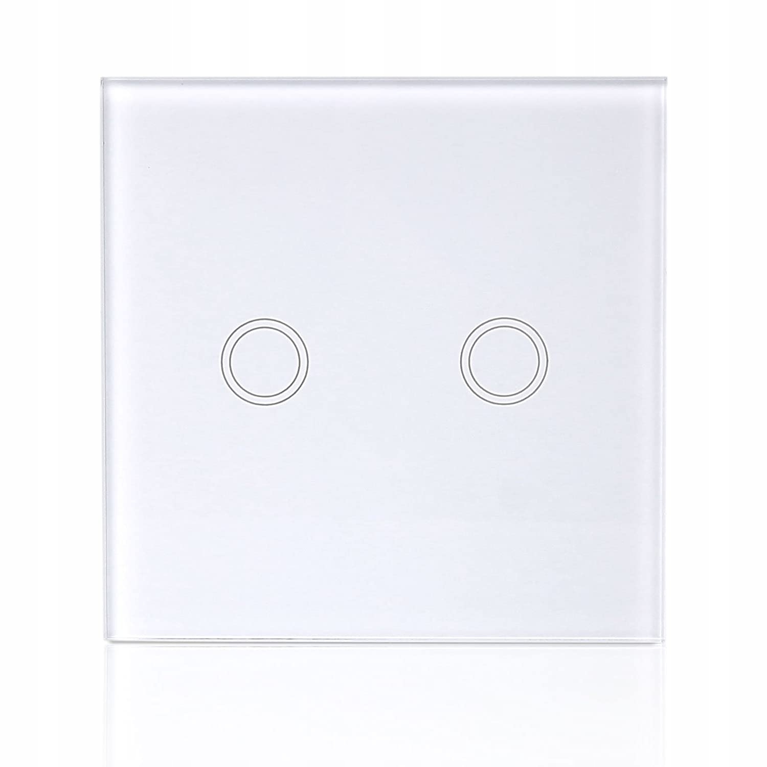 WŁĄCZNIK DOTYKOWY ŚWIATŁA PODWÓJNY, LED, SZKŁO Marka BarON