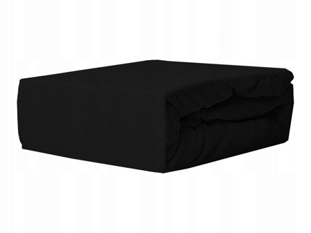 

Prześcieradło Frotte z gumką Grube 140x200 Czarne