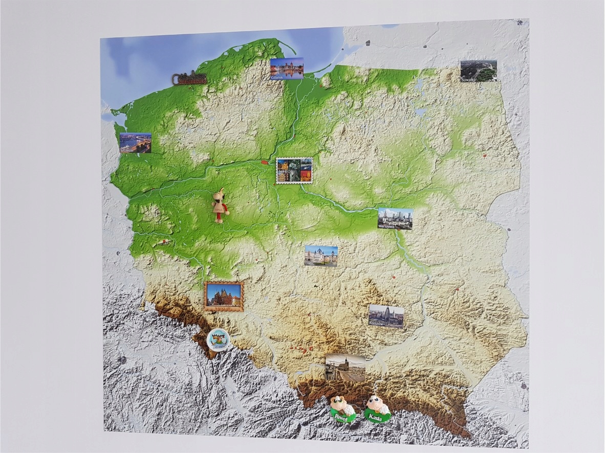 

Samoprzylepna mapa podróżnika magnetyczna magnes