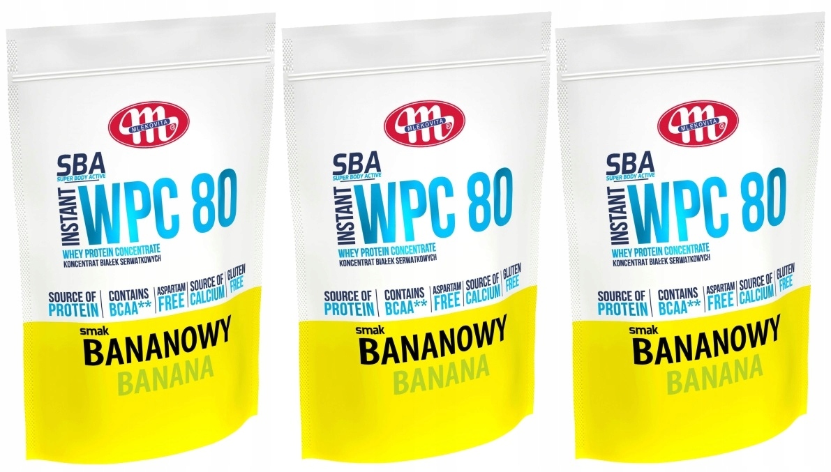 Mlekovita Sba WPC80 instantní protein 2100 g Banánový