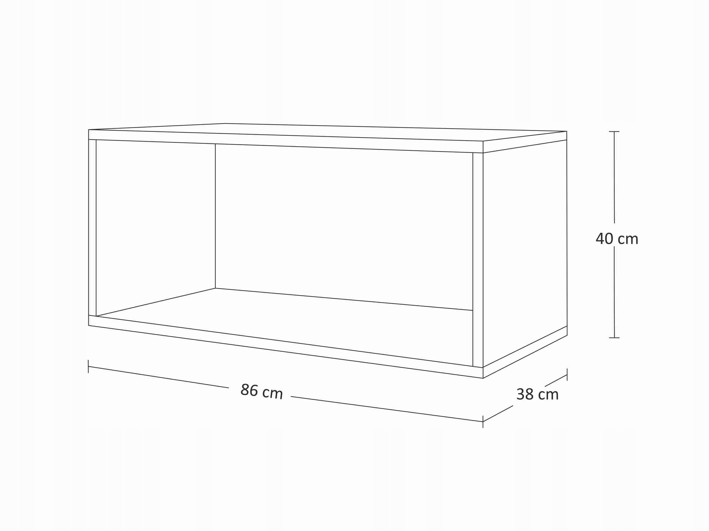 Meblościanka SPARTA / biały połysk / duży zestaw Liczba elementów w zestawie 5