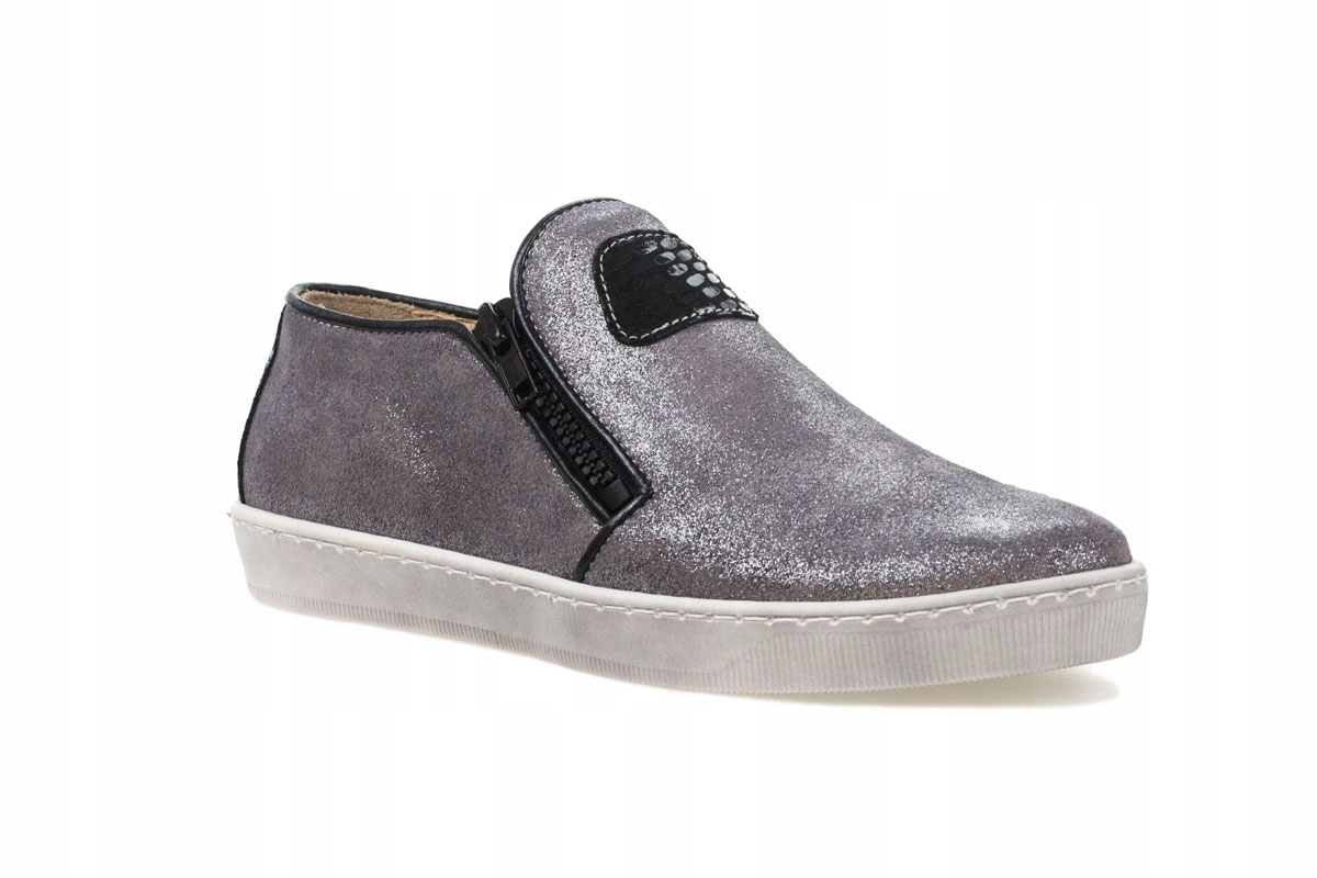 Kožené polobotky na silné podrážce, dámské sportovní tenisky, velikost 36