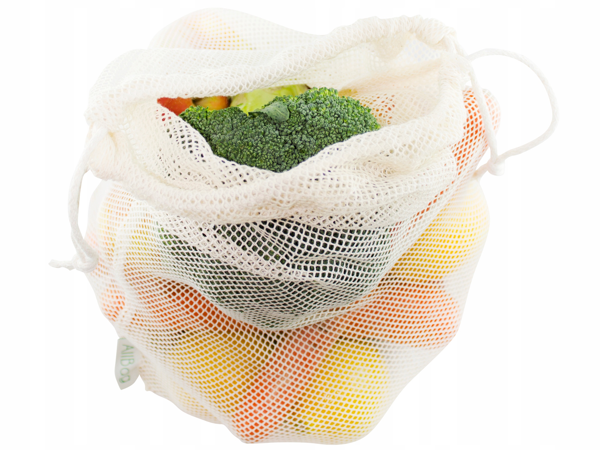 

Worek na zakupy warzywa Zero Waste Duży bawełniany