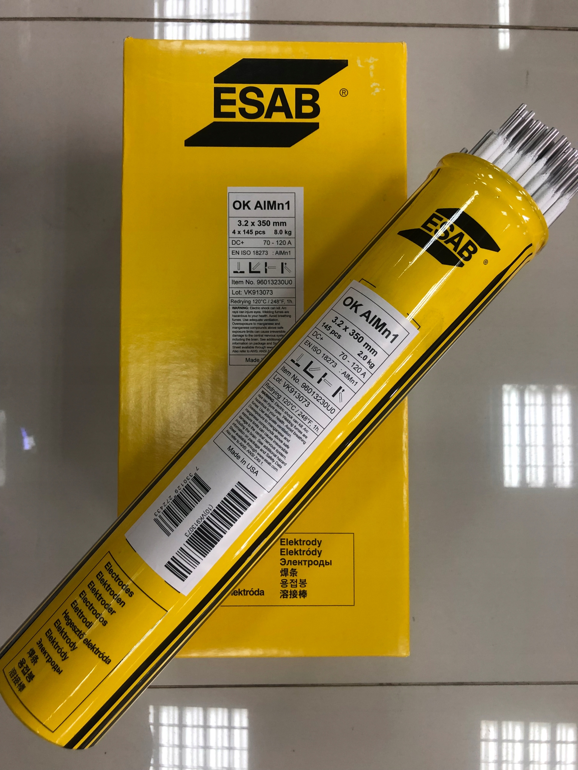 ELEKTRODA DO ALUMINIUM ESAB OK ALMN1 fi 3,2/350