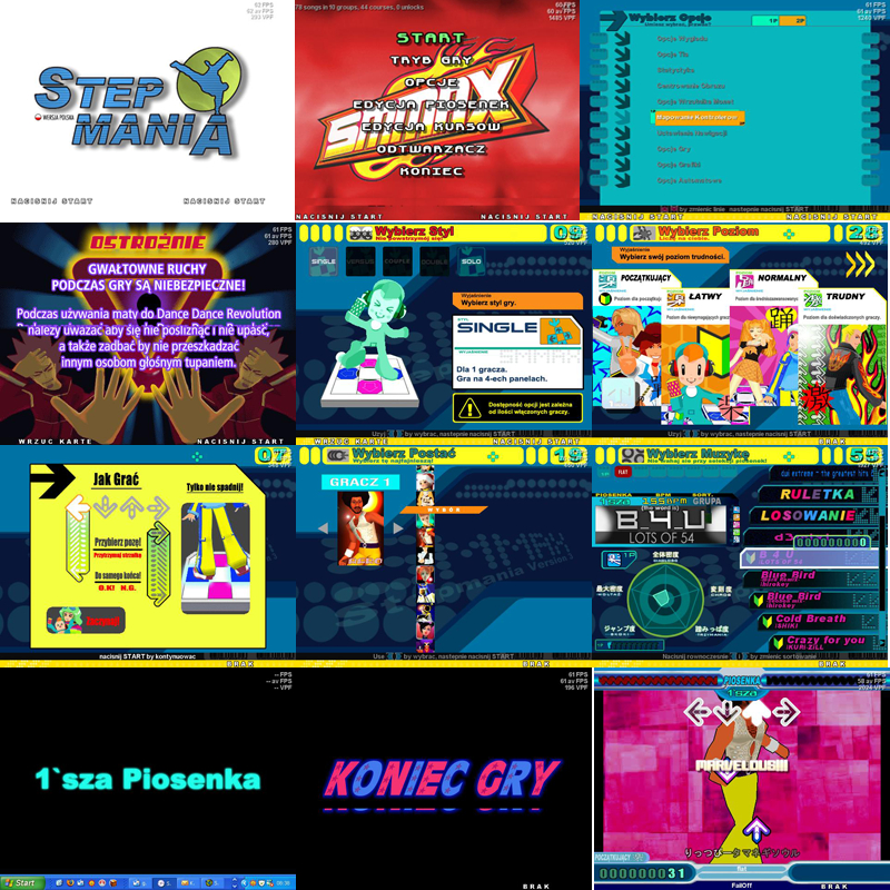 STEPMANIA MATA TANECZNA DO TAŃCZENIA TELEWIZOR PC Materiał plastik