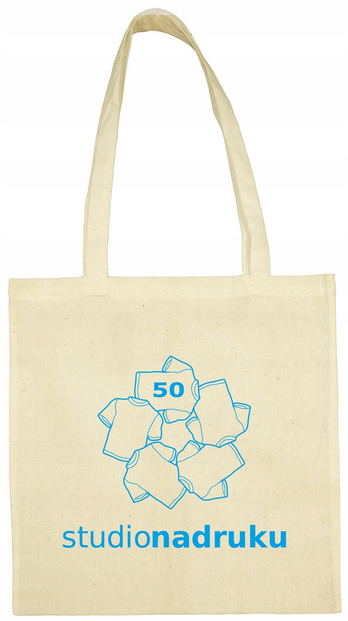 TORBA BAWEŁNIANA Z NADRUKIEM LOGO DŁ. UCHO 50 szt