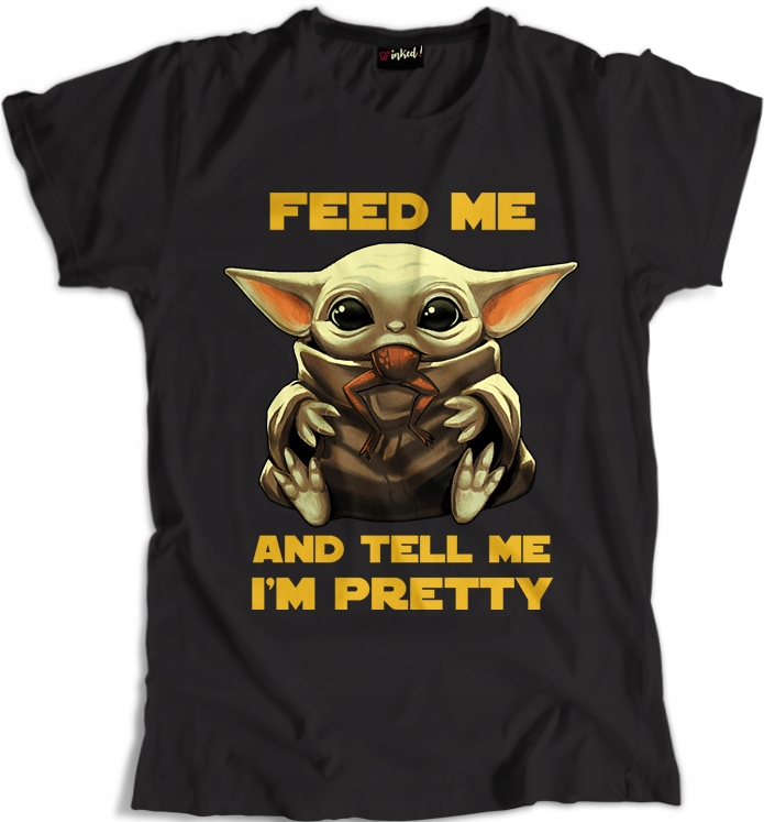 

Baby Yoda Feed Me t-shirt damski BY03 r. S
