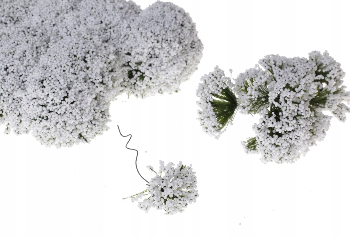 

Śnieżna gałązka Biały śnieg na druciku na choinkę