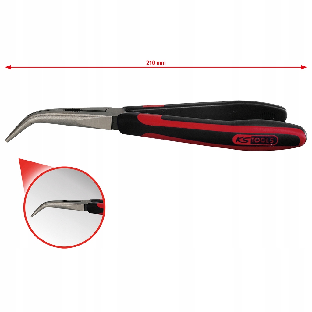Плоскогубцы плоские-круглые изогнутые SlimPOWER KS TOOLS