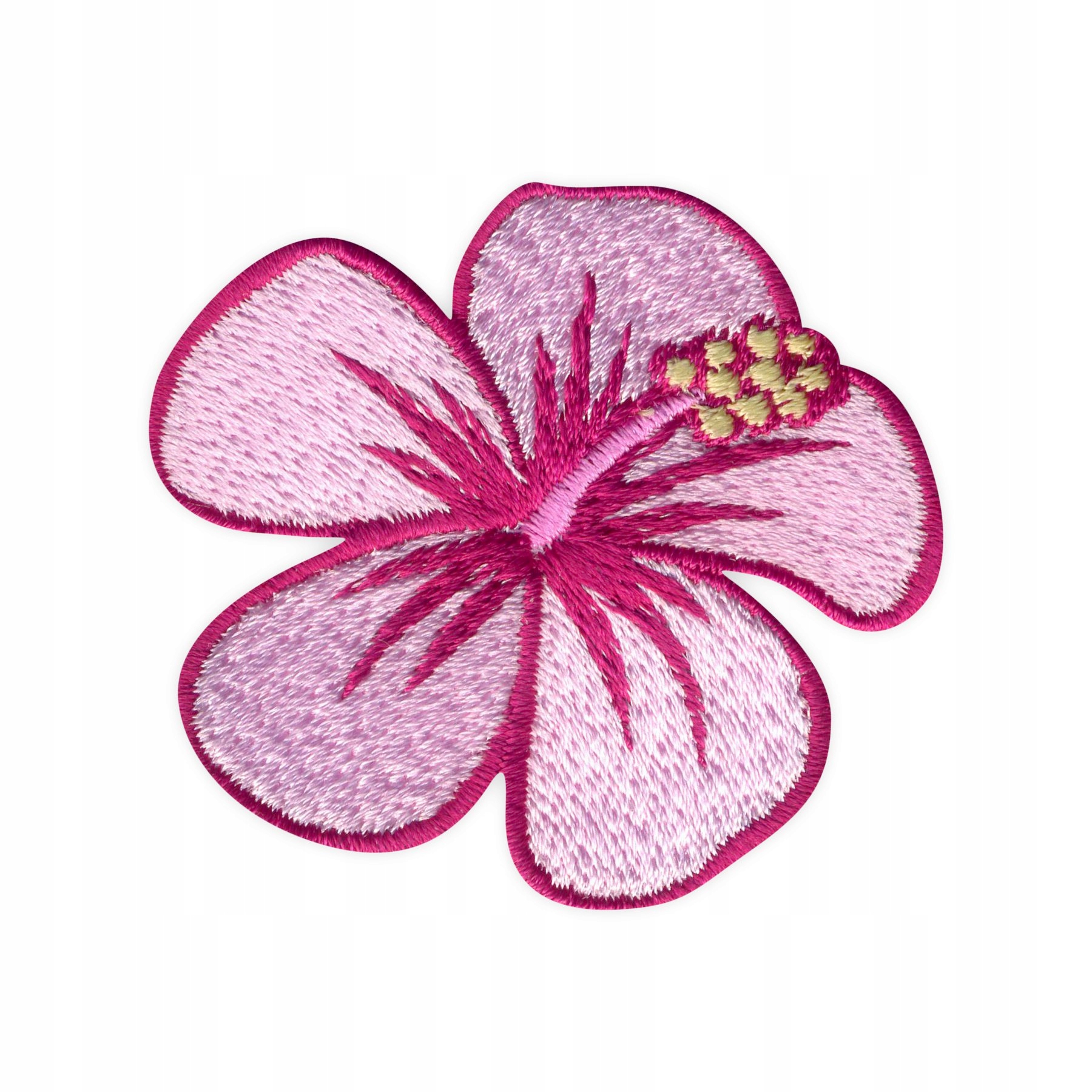 

Naszywka - Kwiat hibiskus - różowy haftowany kwiat