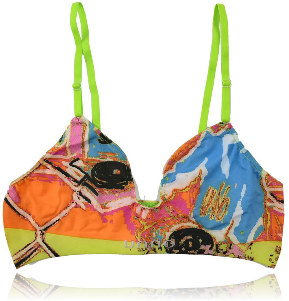 UNNO komplet stanik triangle miękki S 70B +majtki Rozmiar S/M