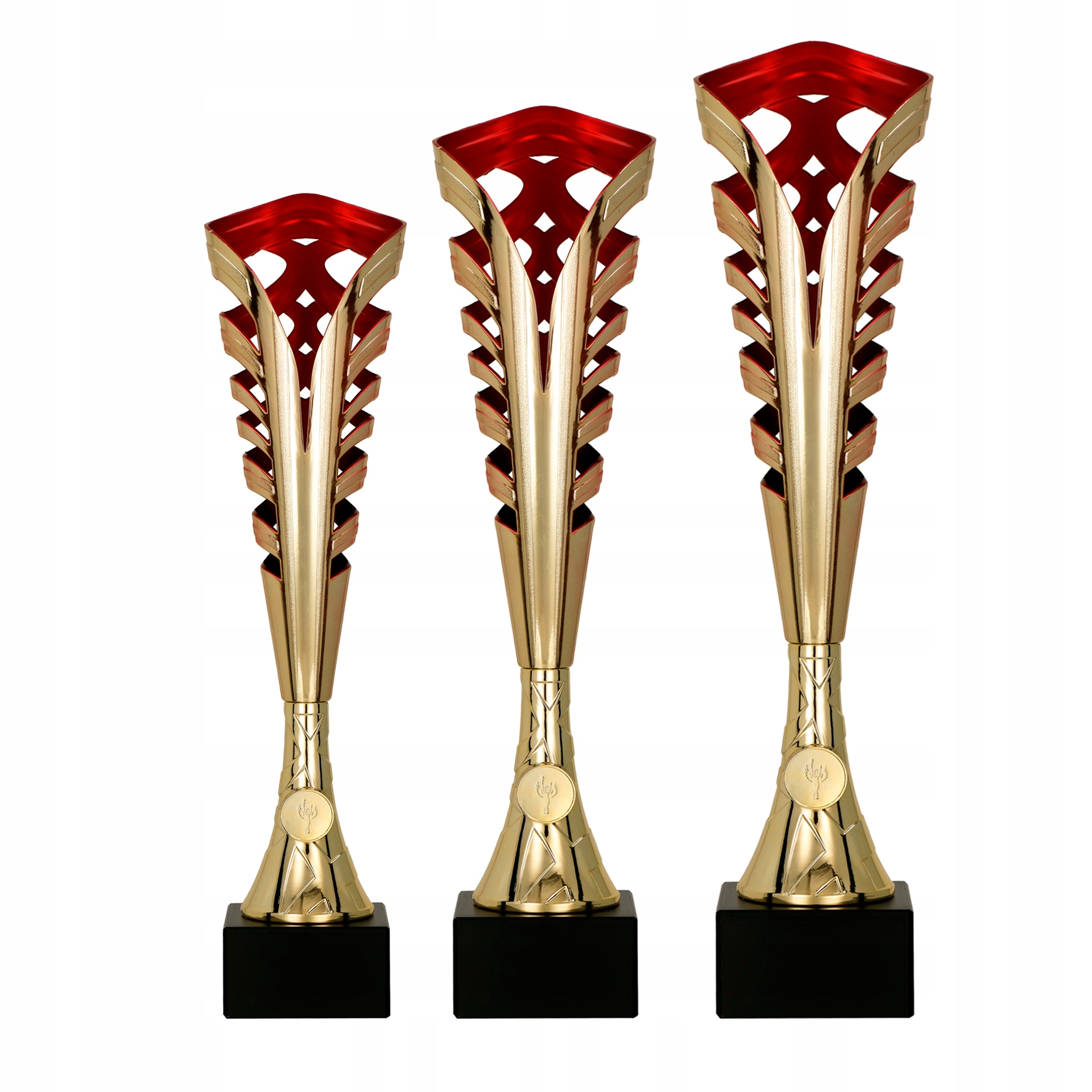 

Puchar Puchary Komplet Duży 41/38/36 CM + Grawer