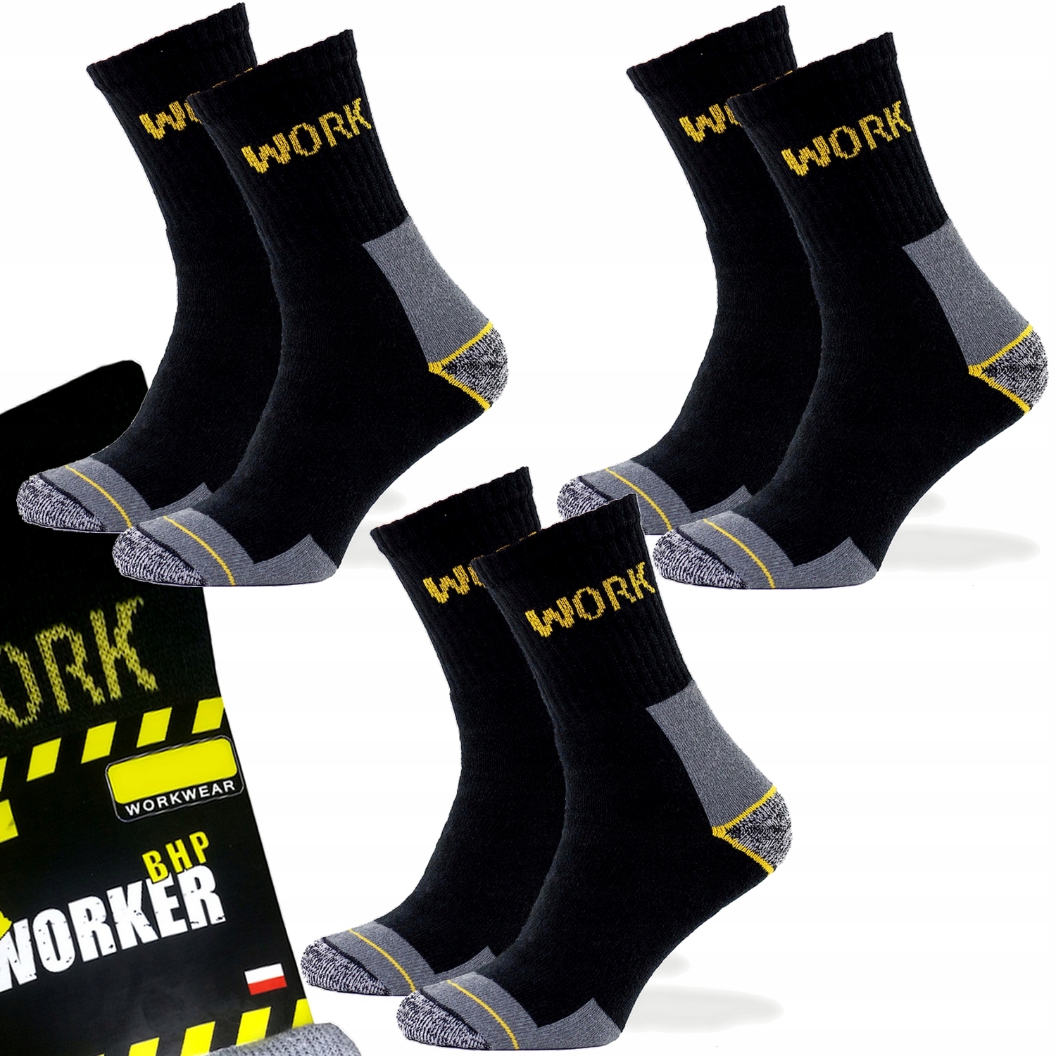 

3x Skarpety Robocze Bawełniane Work Jakość 39-42