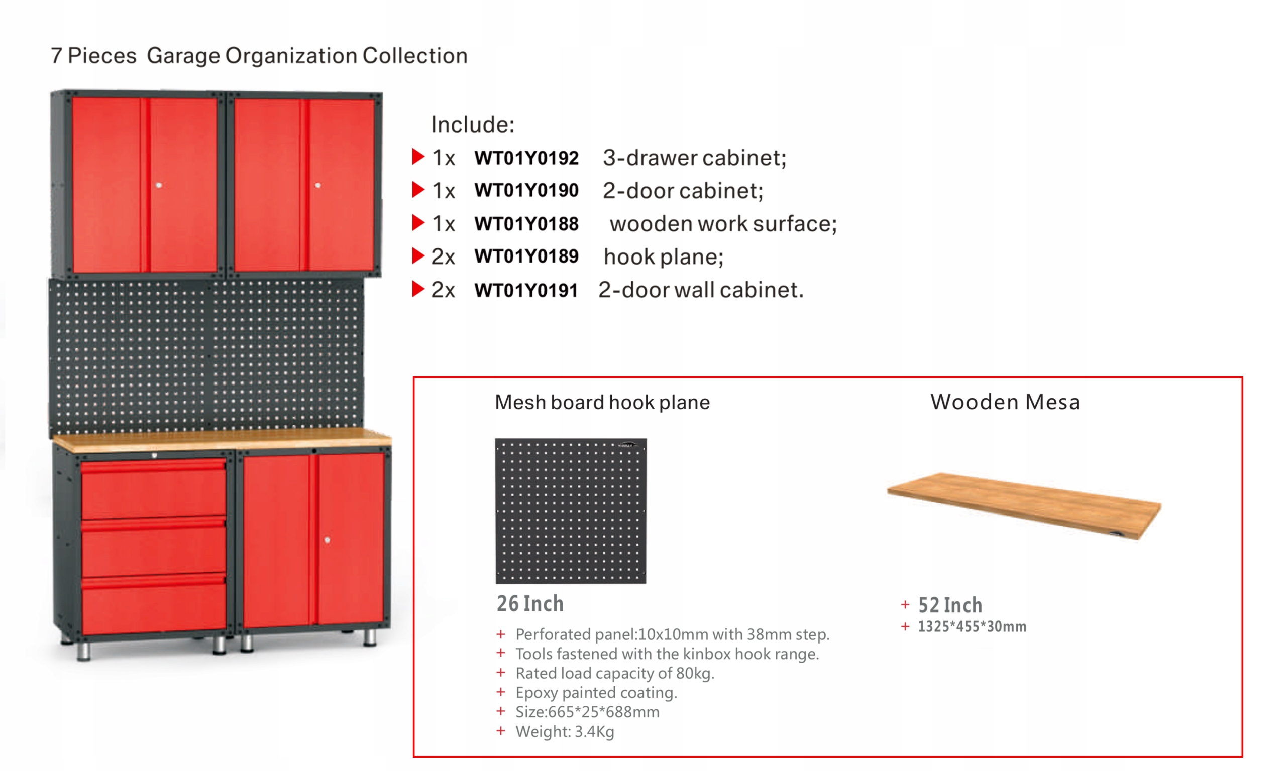 SZAFKA WARSZTATOWA STÓŁ WARSZTATOWY Z BLATEM Kod producenta 15812