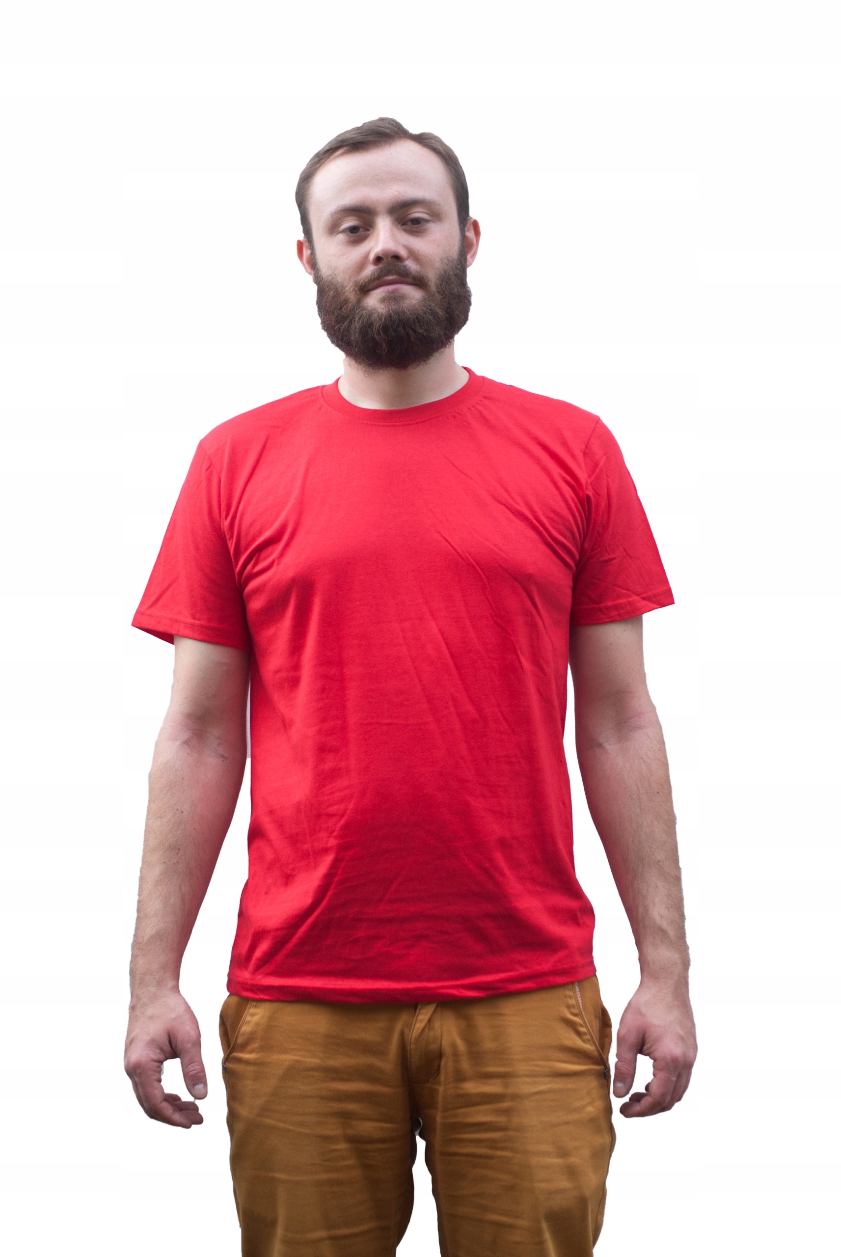 

Koszulka Męska T-shirt Czerwona Rozmiar S