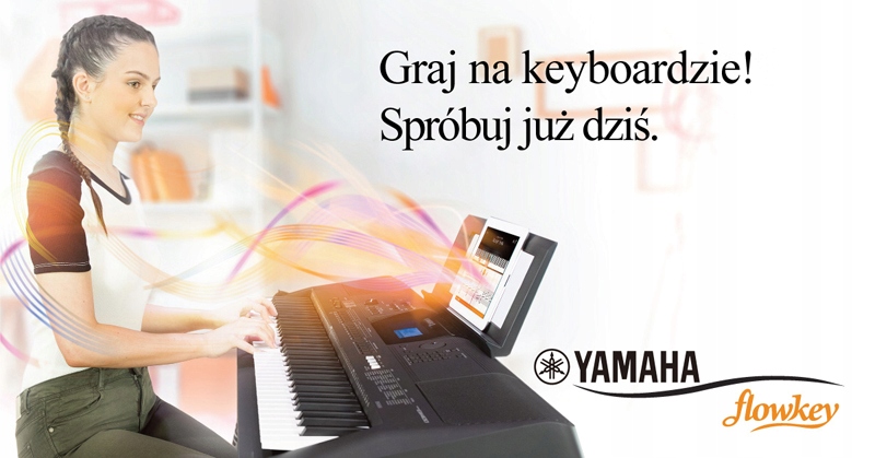 YAMAHA PSR F-52 KEYBOARD KLAWISZ + KURS SET 7 Szerokość produktu 94 cm