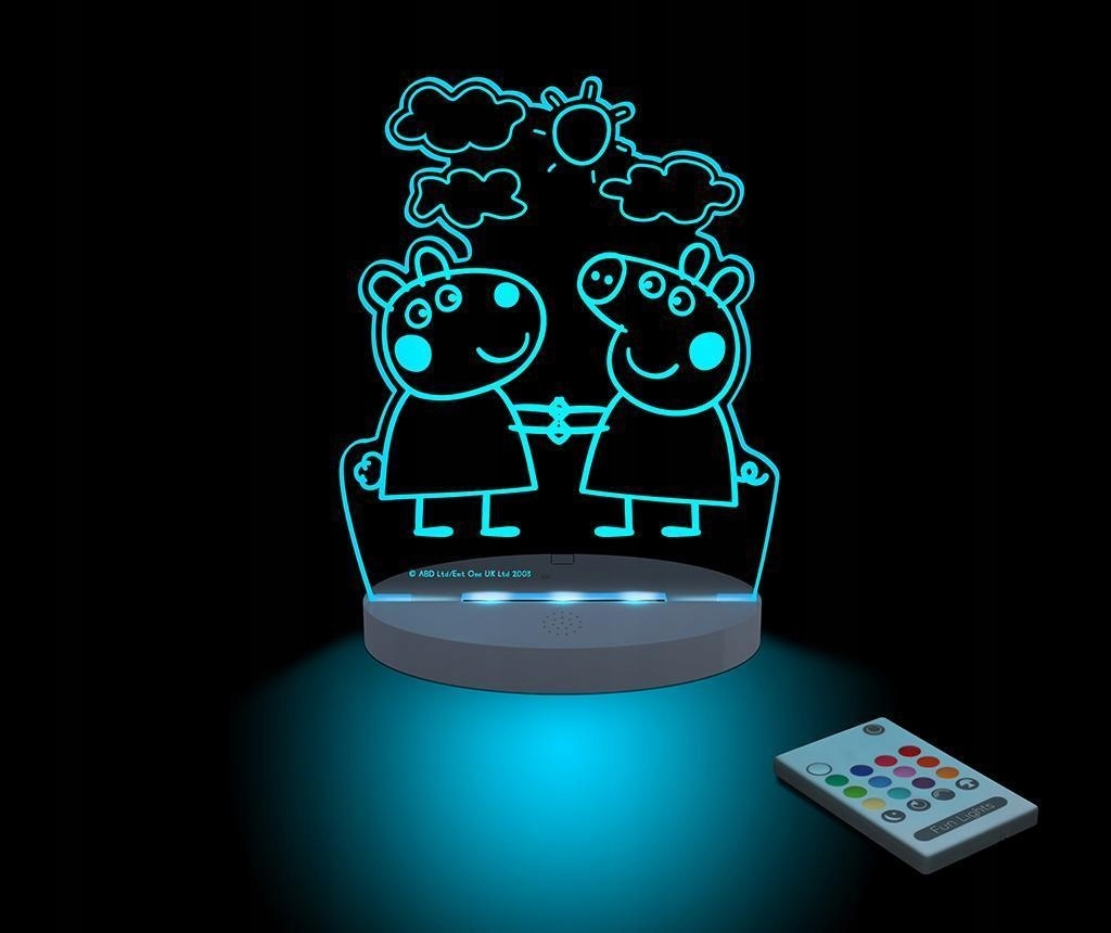 LAMPKA NOCNA-CZUWAJĄCA LED Aloka*ŚWINKA PEPA_SUZY*