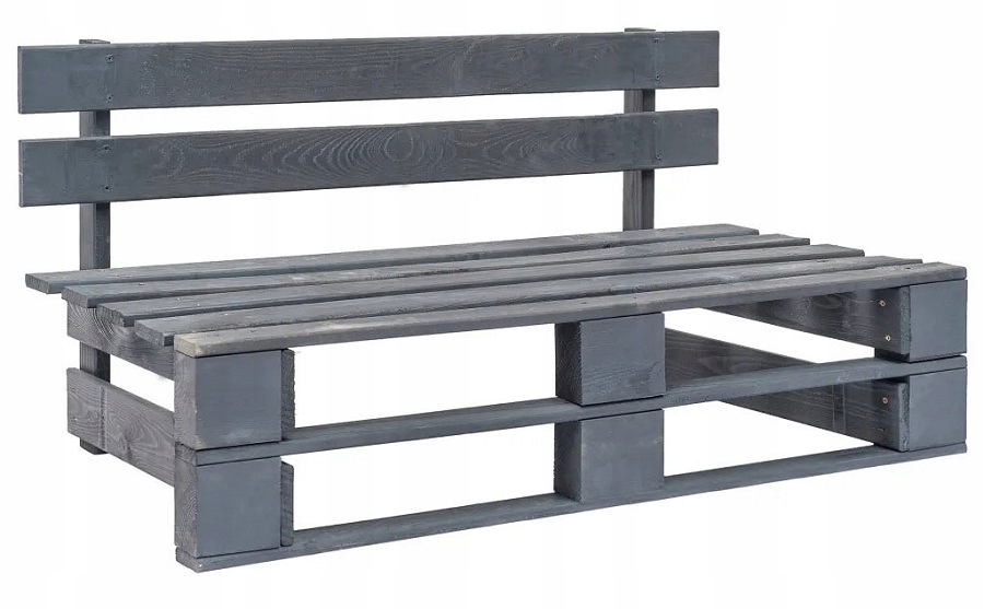 = ŁAWKA OGRODOWA Z PALET SOSNOWYCH FSC = SZARA Kod producenta 4725