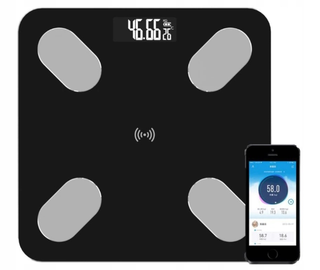 

Analityczna Waga Łazienkowa Bluetooth Bmi 12w1 Fit