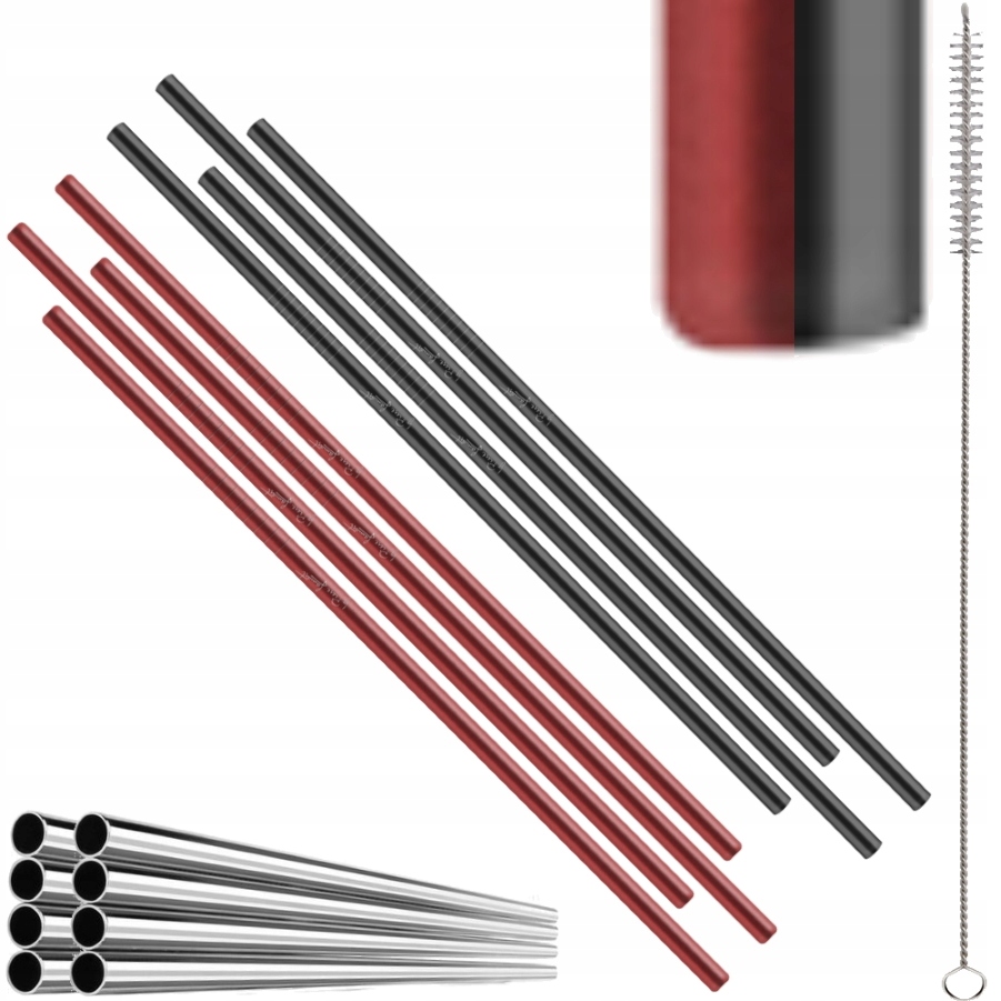 

Słomki metalowe rurki stalowe Lamart LT-7054 8 szt