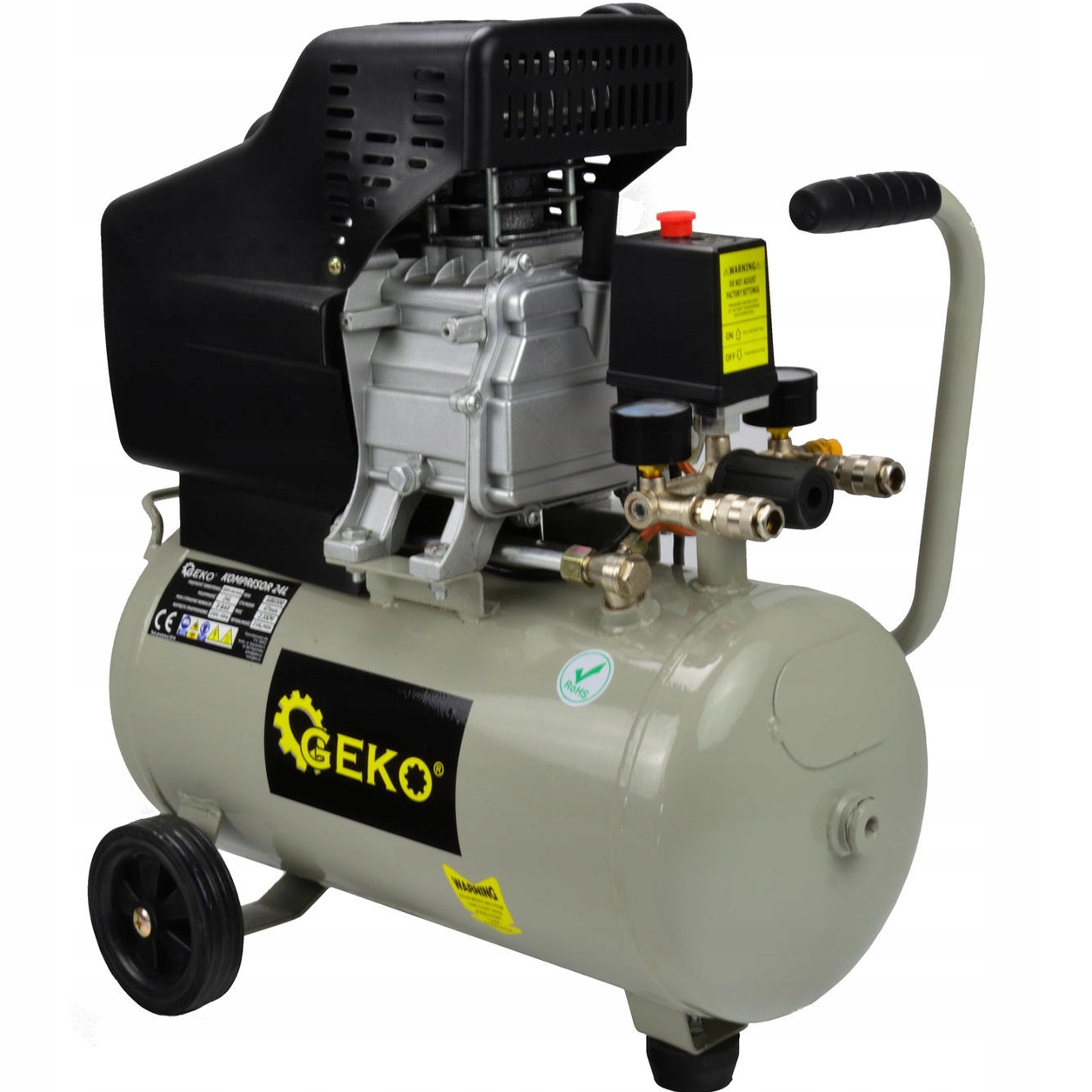 Olejový kompresor 24L Geko G80300