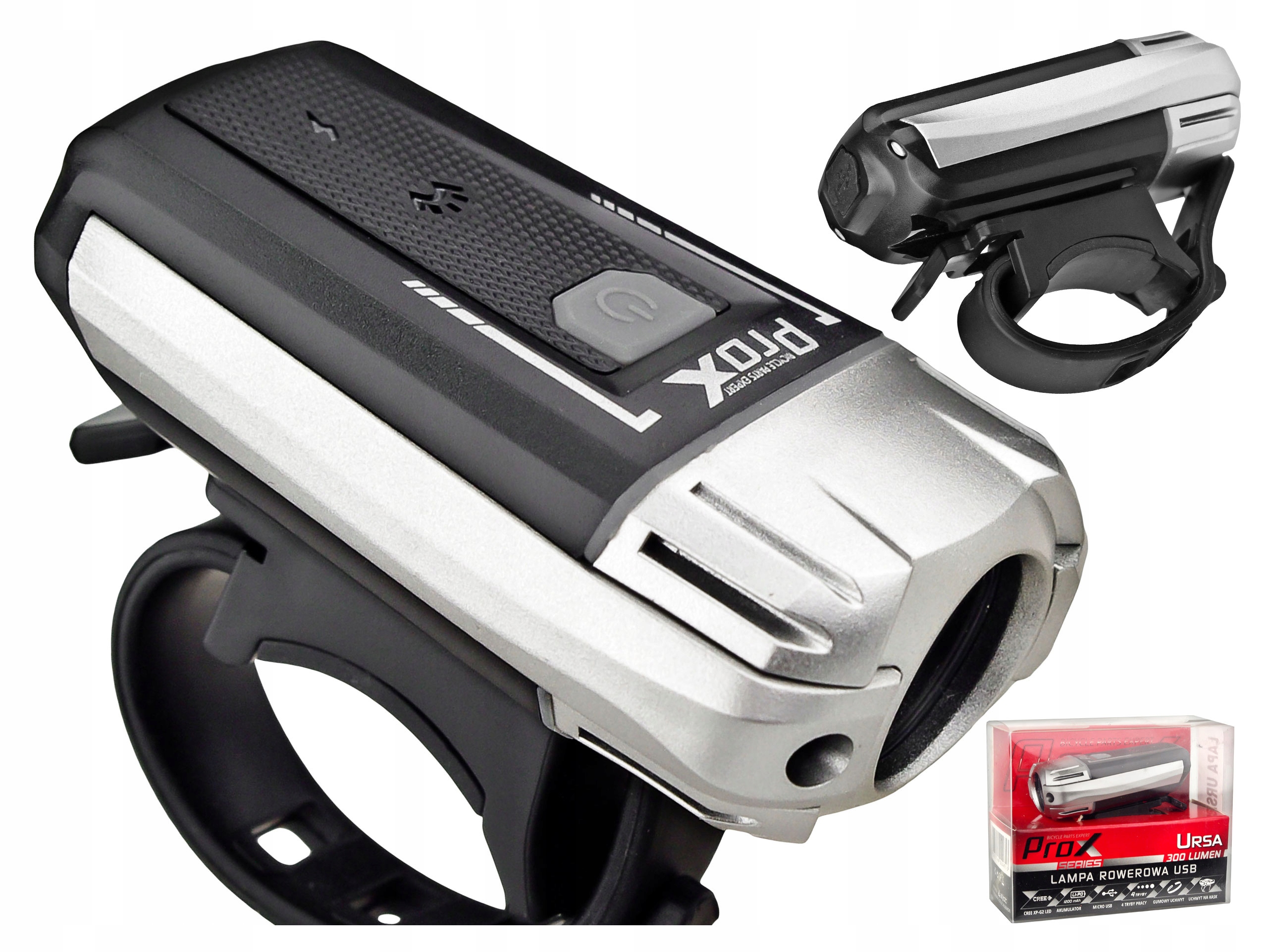 

Lampka Przednia Prox Ursa Cree Led 300 LM Usb