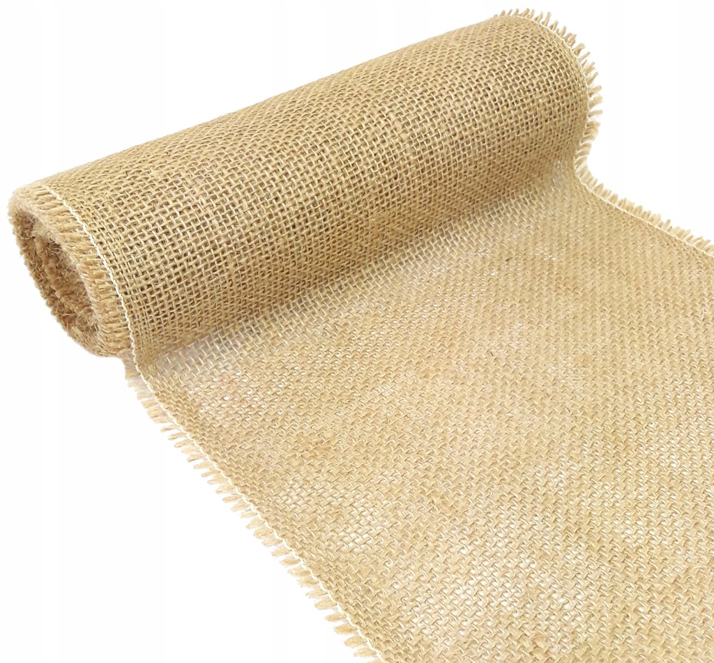 

Juta bieżnik z juty tkanina naturalna 30cm x 5m