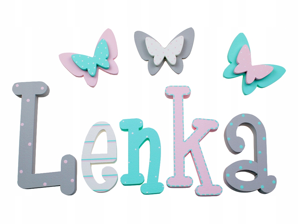 БУКВЫ НА СТЕНУ, ИМЯ, 5 БУКВ, 3 ДЕКОРЫ БЕСПЛАТНО