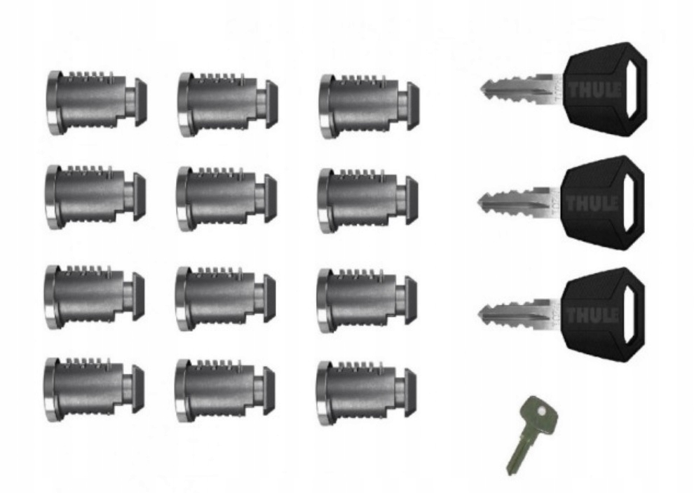

Thule 4512 zamki wkładki z kluczem 12 szt. zestaw