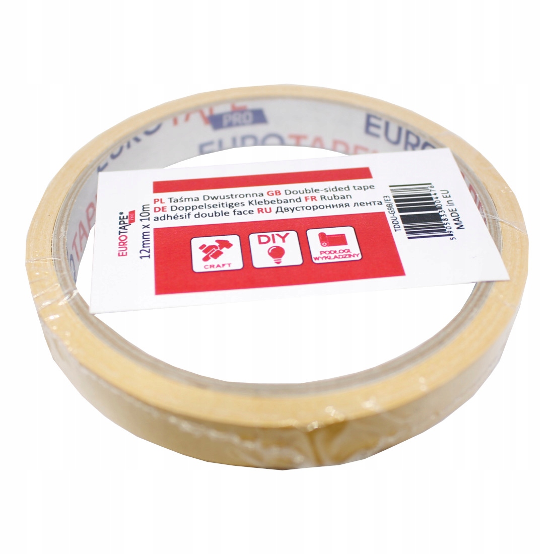 

Taśma Dwustronna Eurotape 12MM/10M