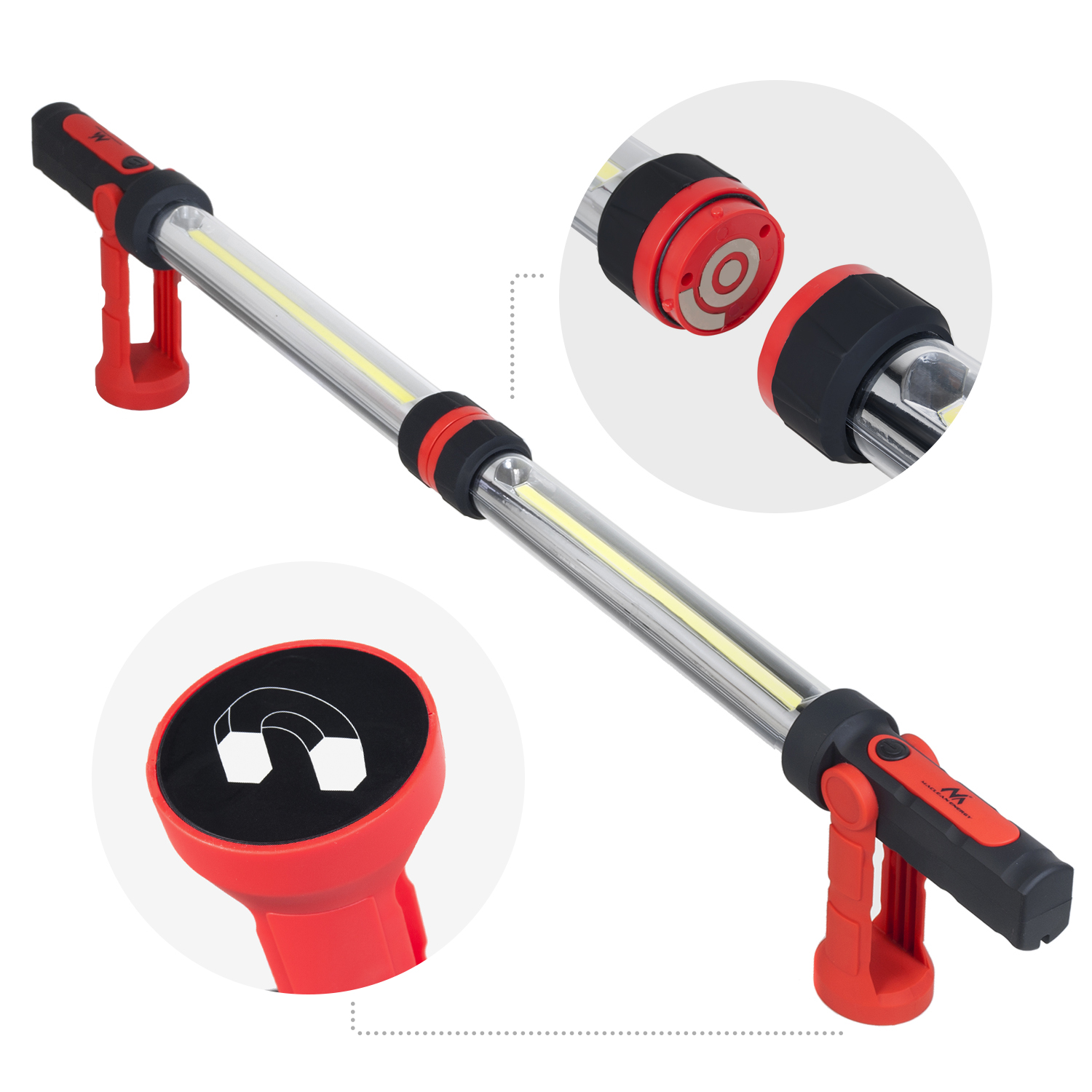 LAMPA LED COB WARSZTATOWA LAMPKA LATARKA POD MASKĘ 2000mAh MACLEAN MCE230 Marka Maclean