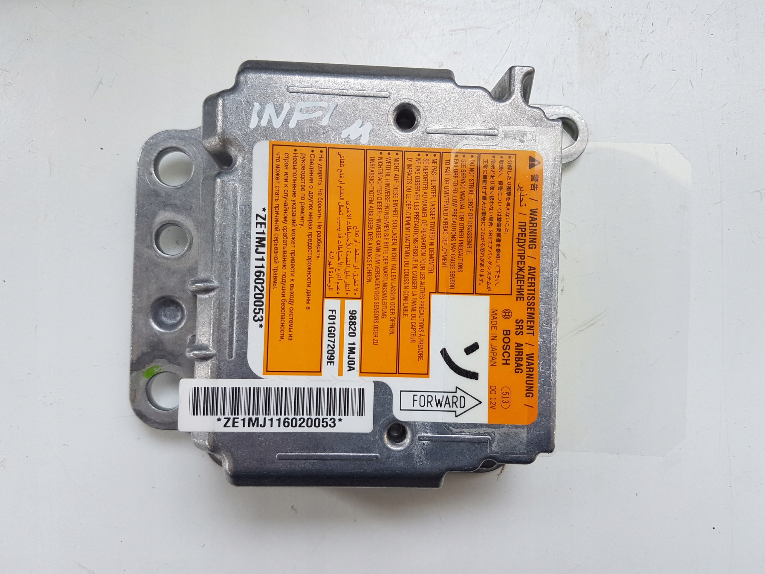 SENSOR AIRBAG PODUSZEK 98820-1MJ0A INFINITI Q70 M