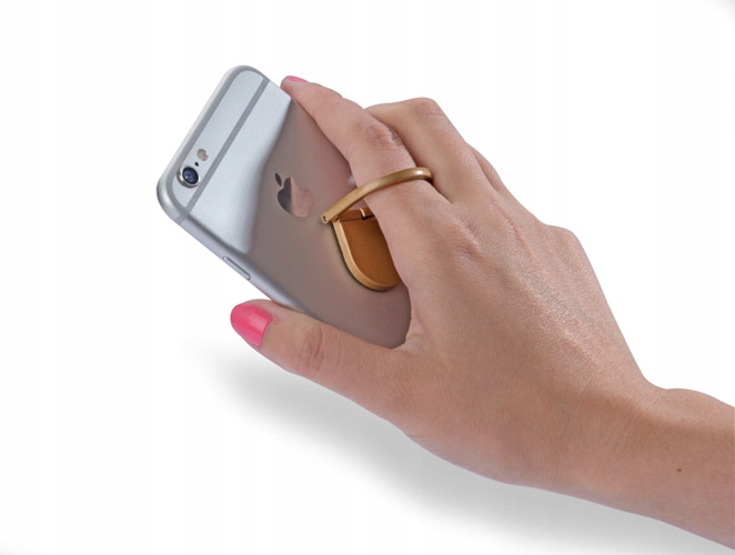 

Pierścień Uchwyt do Telefonu Podpórka 4 kol. Gold