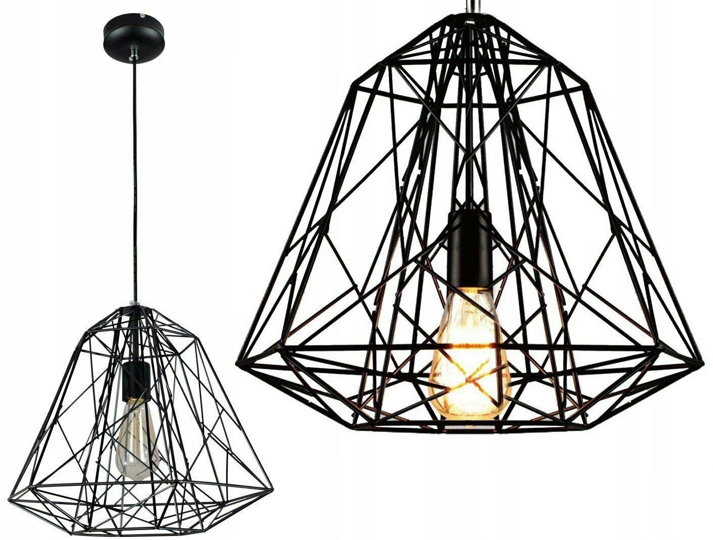 

Lampa Sufitowa Wisząca W Stylu Loft App E27 Metal