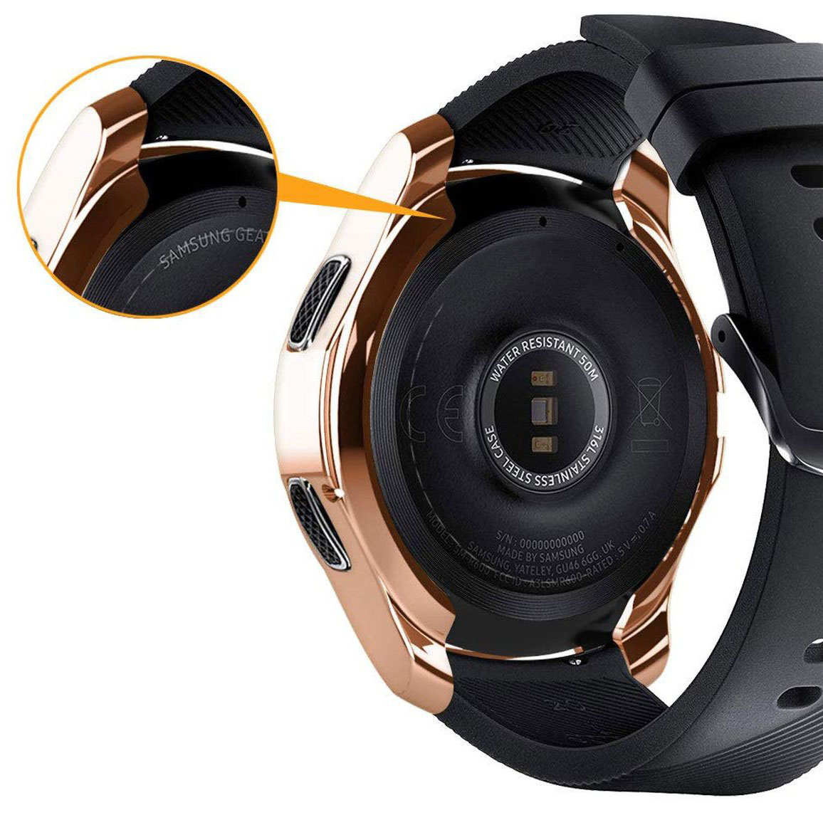 RÓŻOWE ETUI SILIKONOWE SAMSUNG GALAXY WATCH 42mm Marka Inna